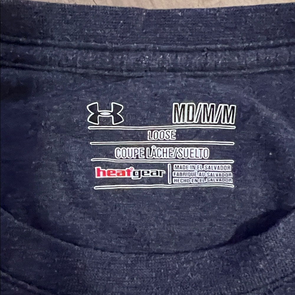 Under Armour Navy Men's Tee - Picture 2 of 3